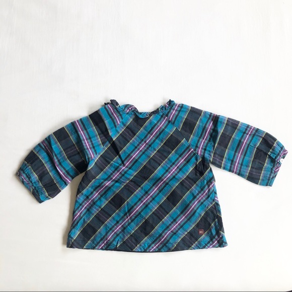 Tea Collection Girl Silk 3/4 Sleeve Blouse 3T - Picture 3 of 9